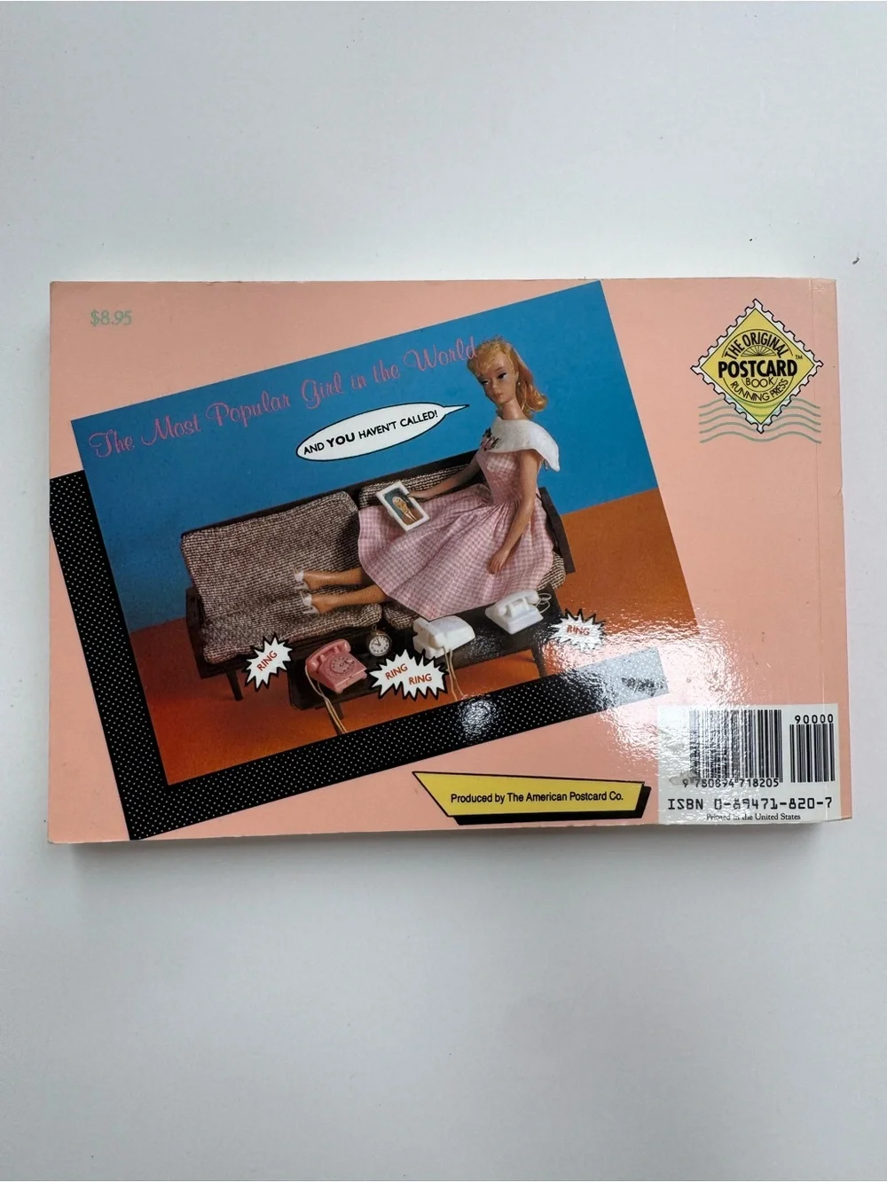 1990 UNUSED Nostalgic Vintage Barbie Postcard Book - 30 Postcards